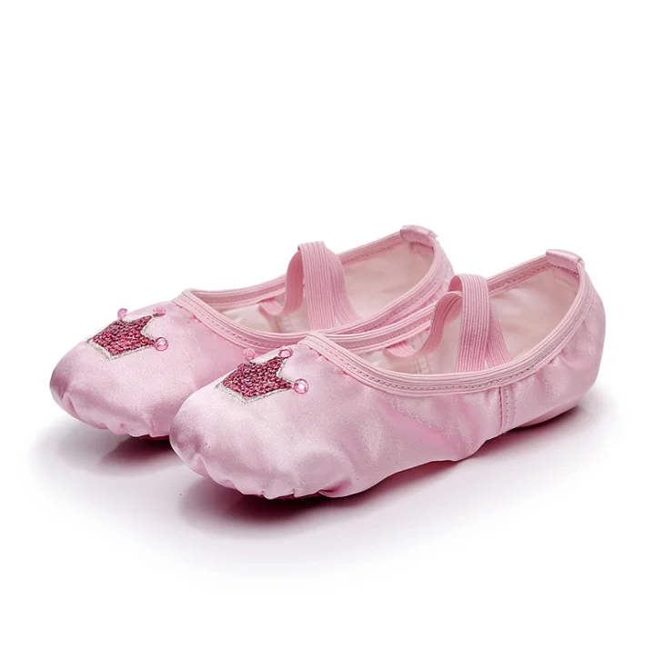 Rosa Zapatos de Baile de Princesa para Ni?a 