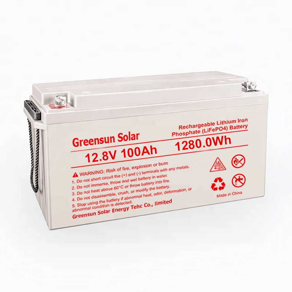 Rechargeable Deep Cycle 12v 100ah lithium ion battery cell for solar power system