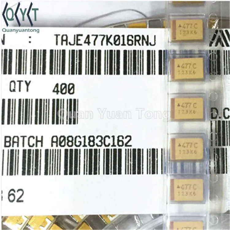 Tantalum Capacitors 470UF 16V TAJE477K016RNJ - General Purpose