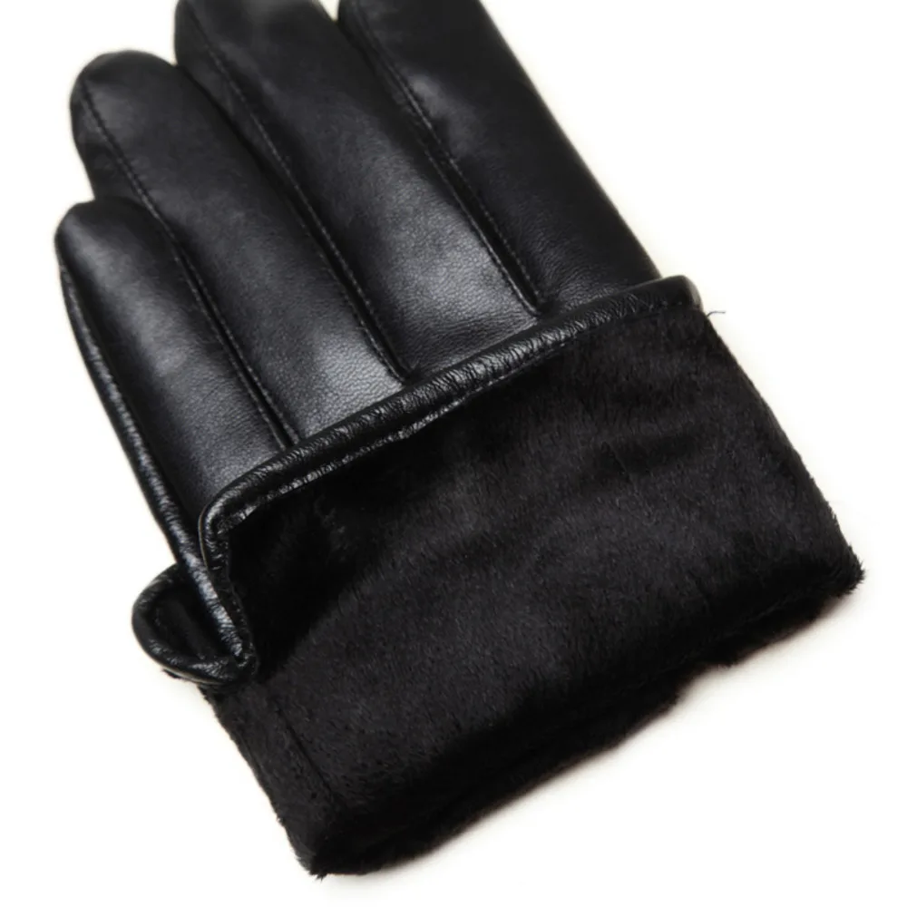 Оптовая продажа зимние кожаные мужские перчатки для мотокросса вождения с сенсорным