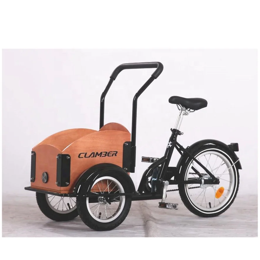 Mini bicicleta de carga de 16 pulgadas, triciclo de tres ruedas para niños