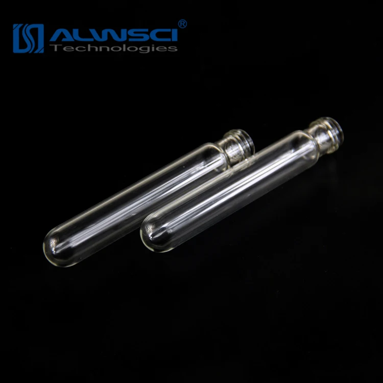 
 Прозрачные Стеклянные Лабораторные пробирки 10 мл с фенольной крышкой  