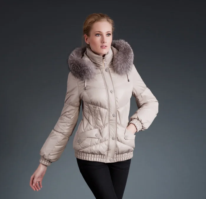 Sale > short winter coat with fur hood > in stock
