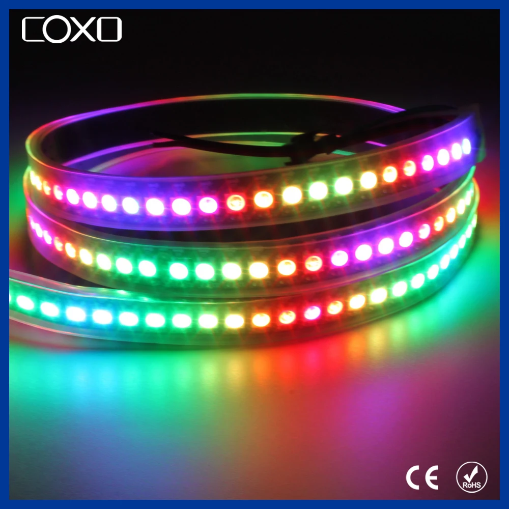 WS2812 rgb Цифровой Изменение Цвета Гибкие Светодиодные Полосы Света