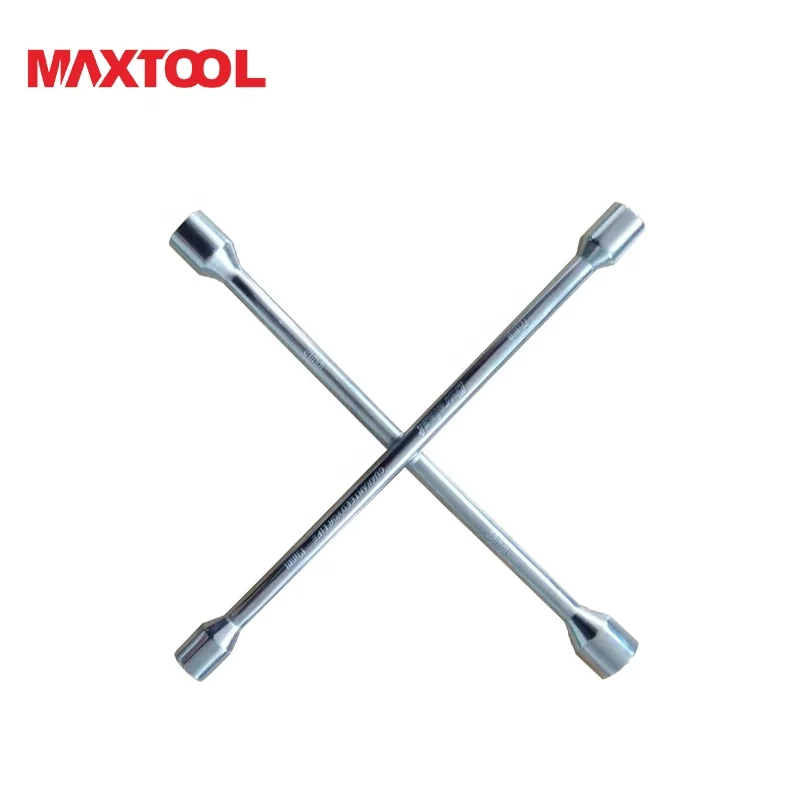 Hand Tools for Truck Tires Carbon Steel Cross Rim Wheel Nut Wrench Metric Measurement System OEM Customizable