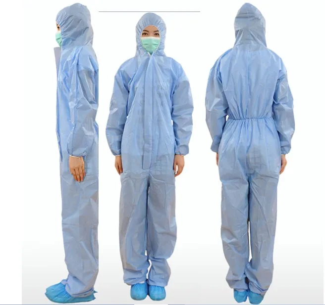 
Disposable Non Woven Microporous Film Laminates Coverall with Elastic Cuffs 