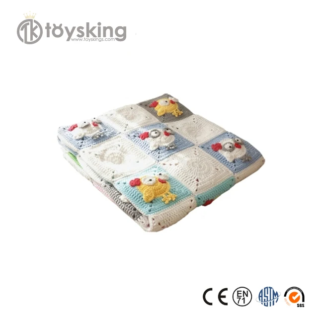 Хлопковое вязаное крючком одеяло ручной вязки на заказ для детей и взрослых с персональным рисунком этикетки