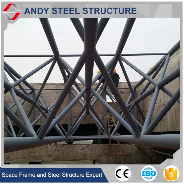 Prefab Steel Pipe Truss Steel Structure Tubular Roof Truss Shed For 