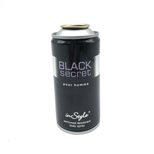 Men Use Empty Tinplate Aerosol Can Dimensions 52mm for Body Spray 200ml Standard Pressure