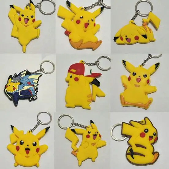 Details about   Pokemon Center Original Metal Key chain Pikachu Game Dot Pixel design Key Holder 