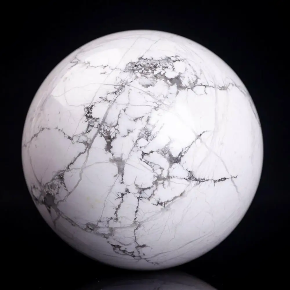 wholesale natural white quartz howlite crystal ball for wedding