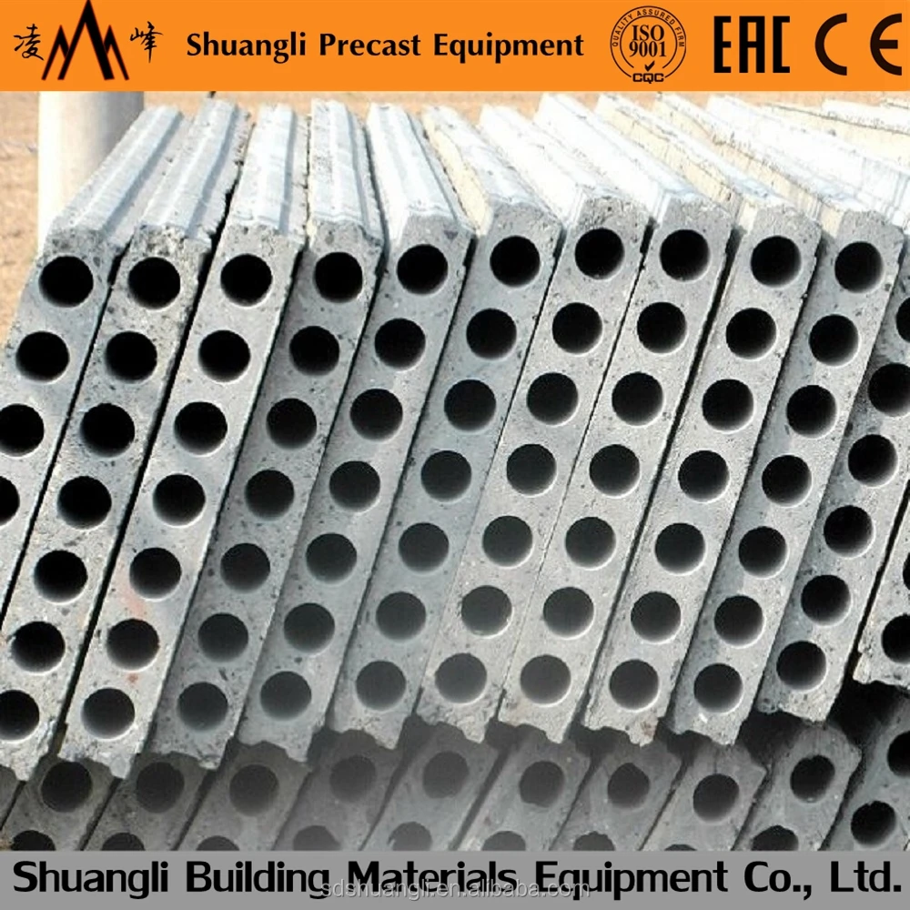 Precast Hollow Core Concrete Slab Making Machine for Roof and Floor