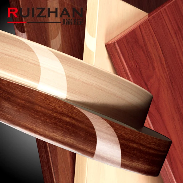 Ruizhan 0,4 мм-2 мм Толщина ПВХ декоративная пластиковая настольная деревянная мебель кромка облицовочная отделочная лента для шкафа