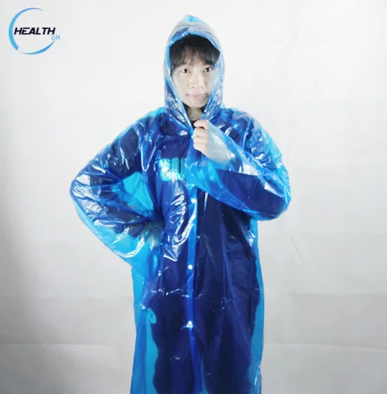 Clear Plastic Rain Coat Breathable 