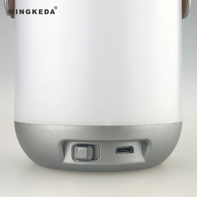 Декоративный поворотный переключатель с USB-портом, 6 Вт, перезаряжаемый портативный водонепроницаемый фонарь для кемпинга, уличный фонарь для кемпинга