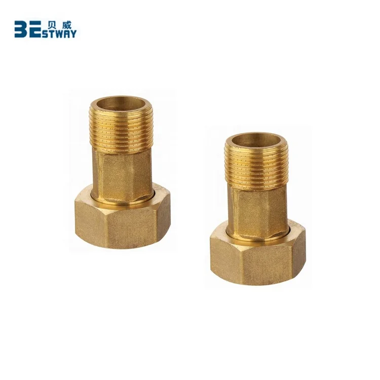 Female And Male Thread Potable Water Npt Bsp Brass Water Meter Connection Fitting Buy