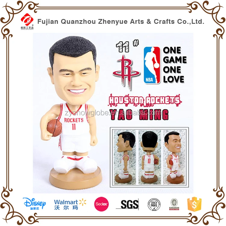 樹脂バスケットボールnbaスター人間コービーブライアントボブルヘッド