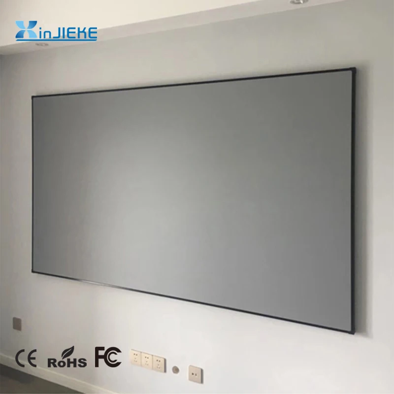 Black ALR Daylight Projection Screen for Long Throw Projector