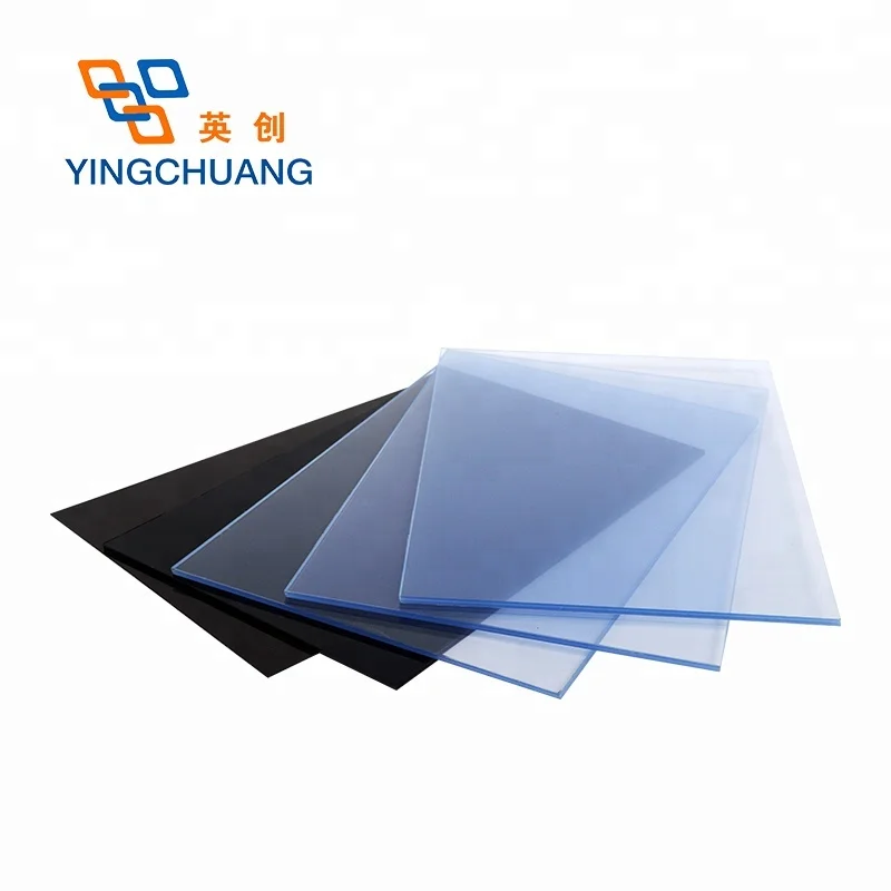 Transparent PVC Rigid Sheet Anti-static Anti-rain Plastic Board Provides Processing Molding Blister Printing supplier