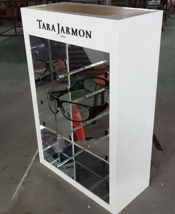 カスタム光学ショップテーブルアクリルサングラスディスプレイケース