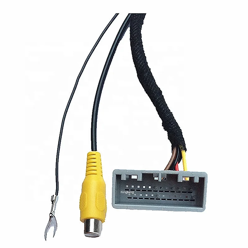 24Pins Car Rear View Camera RCA Adapter Connector Wire Harness for 2009-2015 Honda City XRV HRV Vezel