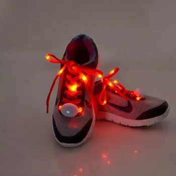 Factory price shoelaces led nylon flashing led shoes lace for decoration