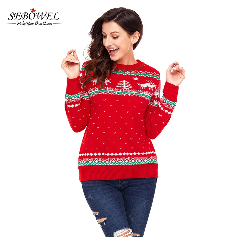 ladies christmas jumper knitting patterns