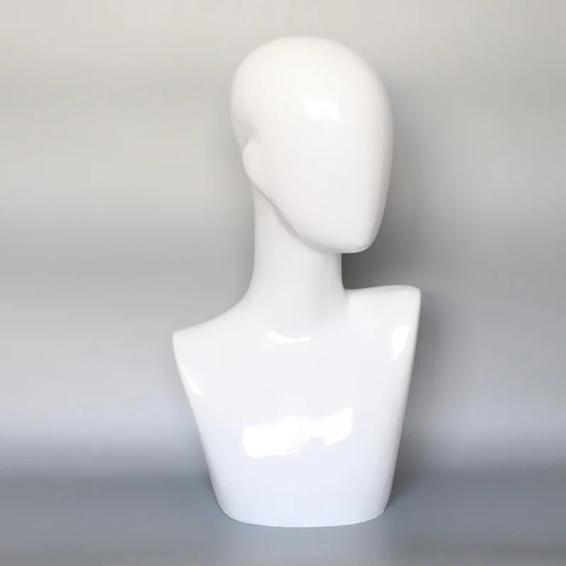 Female Mannequin Display Head White 