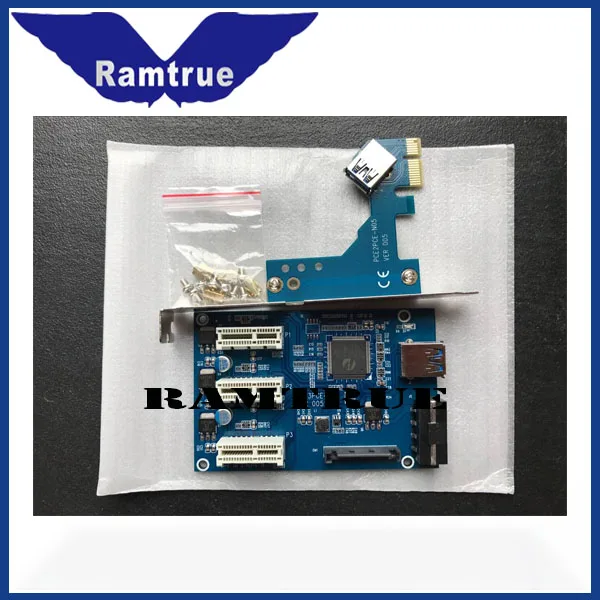 Pc Add On Card Pcie 1 To 4 Pci Express X1 To X16 Pci E Riser Card Mini Itx To External 4 Pci E Slot Adapter Pcie Port Buy Pc Add On Card X16