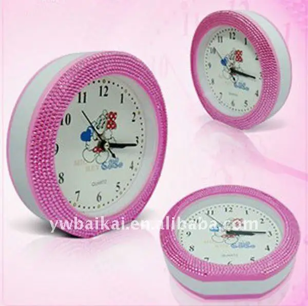 cute design hello-kitty cat alarm clock