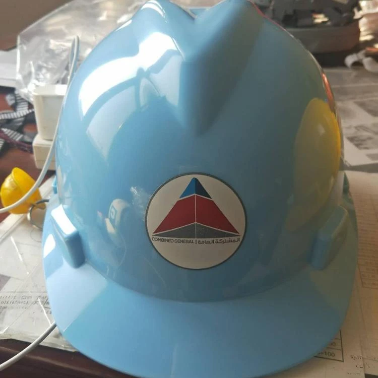 Orange Colour v Style ABS HDPE  Industrial Construction Safety Helmet Safety Hard Hat with CE EN397 for Middle East Market
