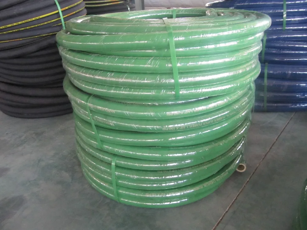 Tubo Chimico Goodyear 1 Pollice X 10 Piedi - Verde XLPE, 150 PSI, Maschio/Femmina