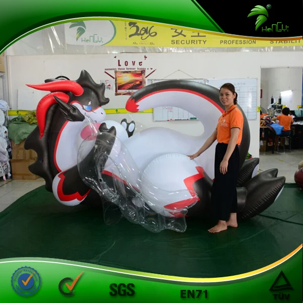 Schwarzer Liegender Drache, Aufblasbare Drachen-Sexpuppe