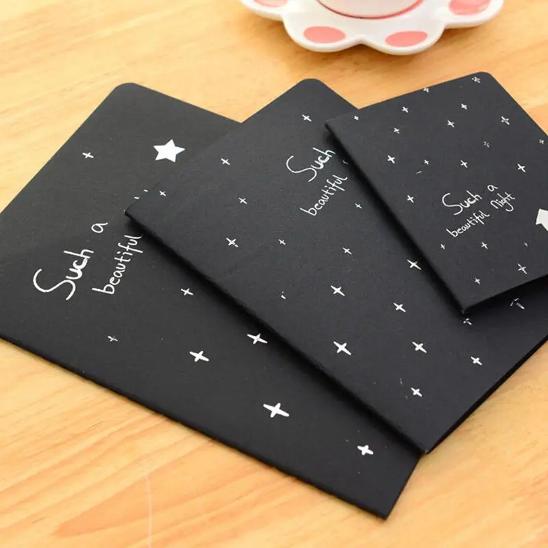 Блокнот из черной бумаги для рисования, офисные и школьные принадлежности для рисования скетчей и граффити, 16 к, 32 к, 56 к, подарки