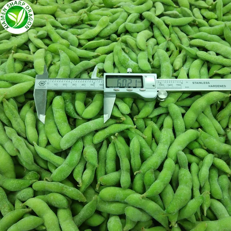 IQF Bulk organic beans frozen edamame pods of price