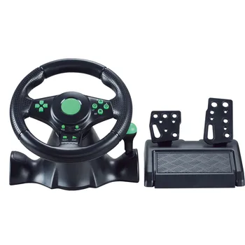 Promotional Wholesales Video Game For PC Steering Wheel Cowboy Racing Car Game Steering Wheel joystick