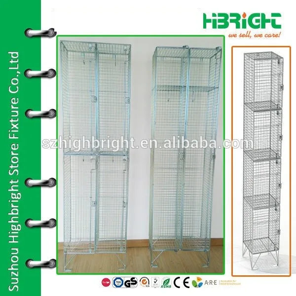 Стальной шкаф для одежды из проволочной