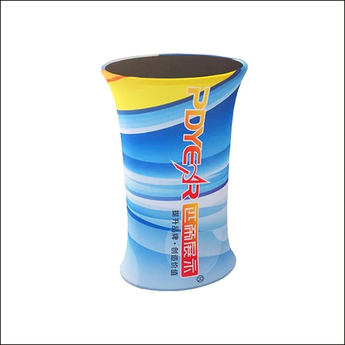 PDyear Modern Style Portable Promotion Table Foldable Trade Show Display Counter with Tension Fabric and Aluminum Material