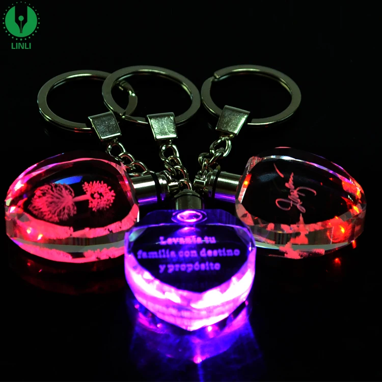 Custom Logo Heart Shape Crystal Keychain Light Up Crystal Keyring Multicolor Crystal Led Keyholder Buy Custom Keychain Keyring Key Holder Product On Alibaba Com