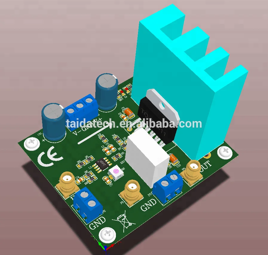 Taidacent OPA541 5A高電圧オーディオアンプボード 200Wパワーアンプ