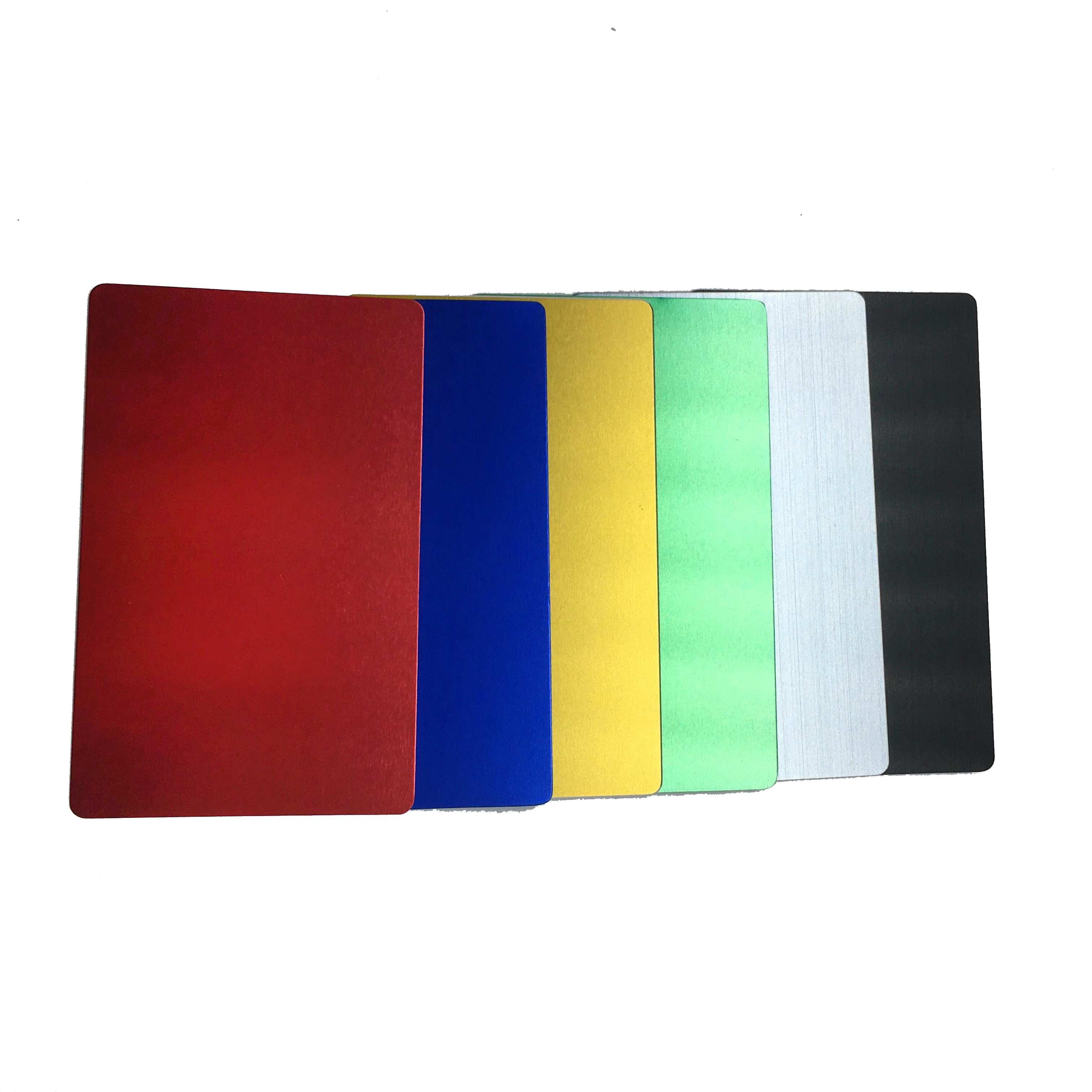 Высококачественные алюминиевые пустые металлические визитные карточки оптом