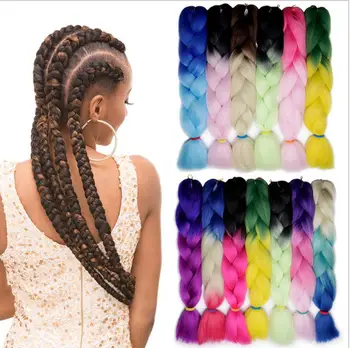 Jumbo Braids hair synthetic hair extension synthetic hair for braiding for African American black women