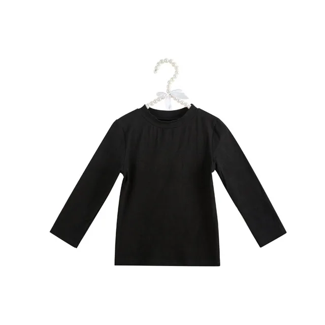 Эксклюзивная одежда для маленьких девочек рубашка с длинным рукавом от производителя однотонная детская