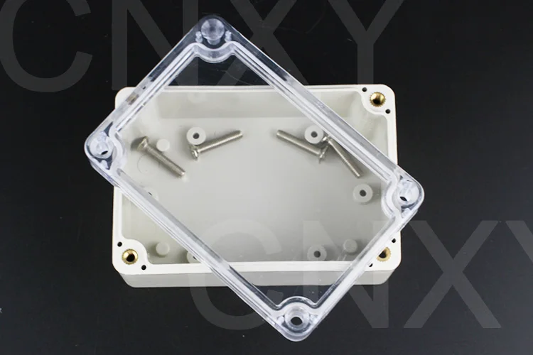 100*68*50mm Small Plastic Junction Box Waterproof Transparent Cover Plastic Antenna Enclosure