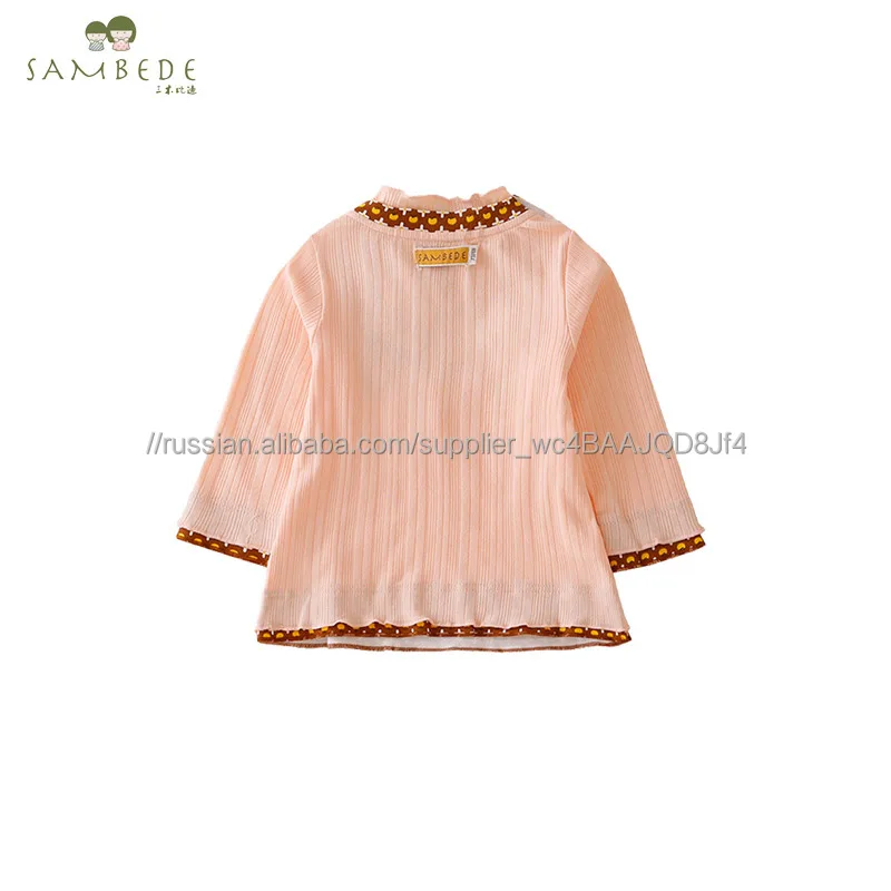 
 Sambede принцессы для девочек футболки трикотажное полотно Топы Дети Весна одежда SM6Q6009  