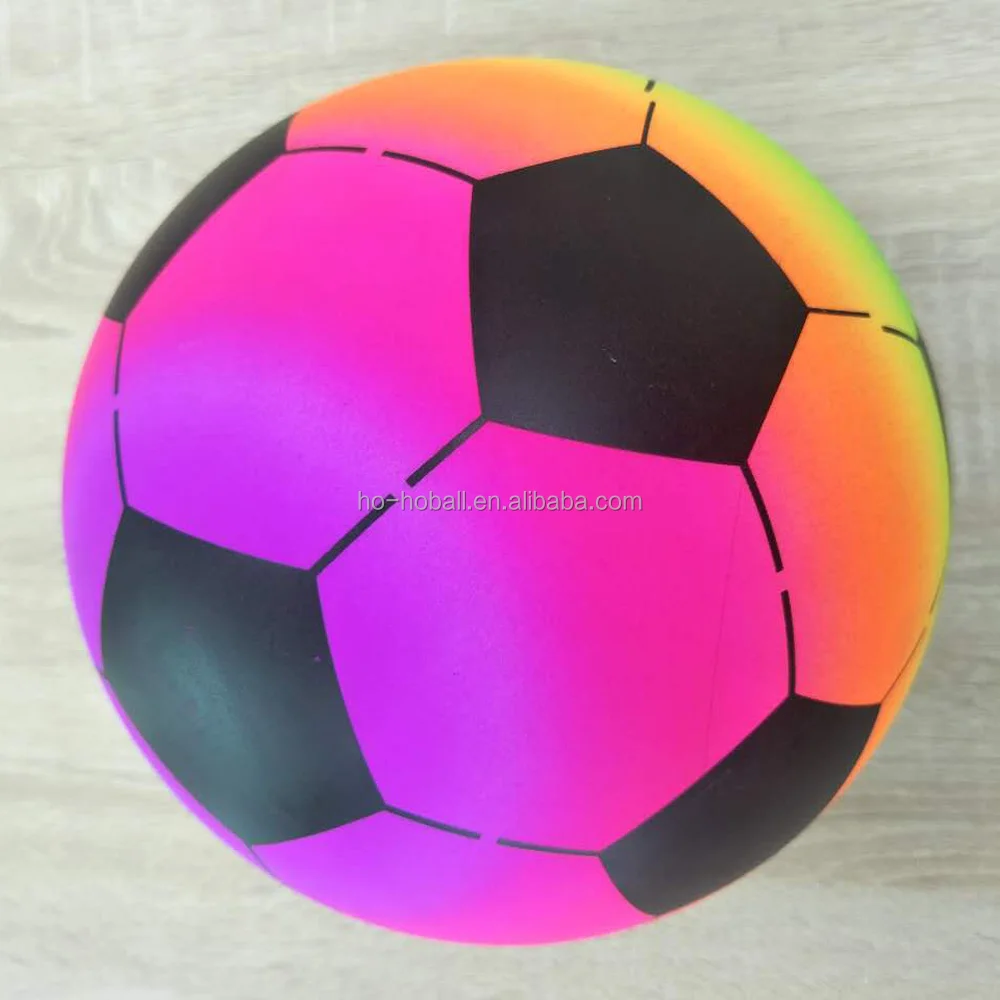 ballon de football pvc néon 8.5 enfants sport gonflable jouet boules