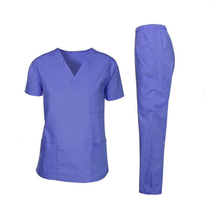 Poly And Rayon Fabric Round Neck Scrub 