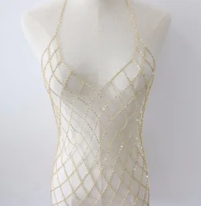Ladies & Unisex Sexy Body Chain Dress for Wedding Party or Engagement Stylish Body Chain Jewelry Gift
