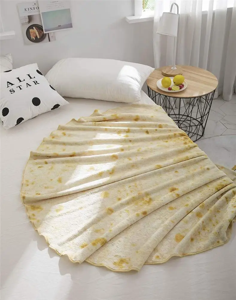 Одеяло Burrito Tortilla, реалистичное мягкое одеяло Tortilla для взрослых