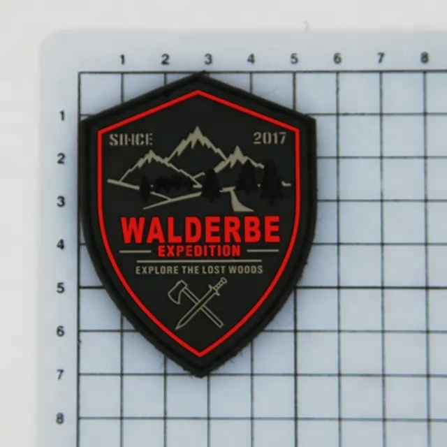 Custom Embossed 3d Soft Garment Pvc Patch